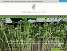 Tablet Screenshot of clfarmsgrows.com